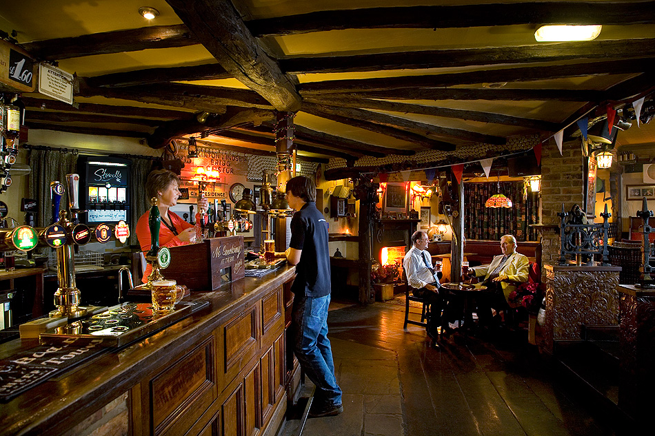 interior of pub